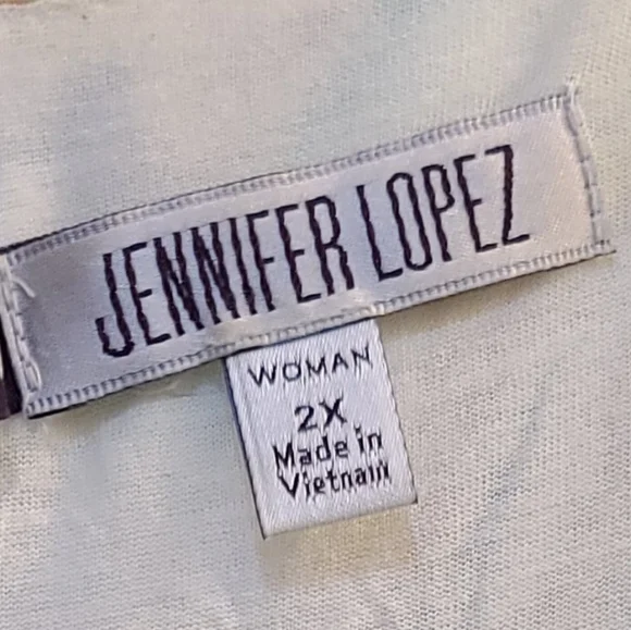 Jennifer Lopez colorful Tank Top/Blouse 2X - Picture 7 of 9